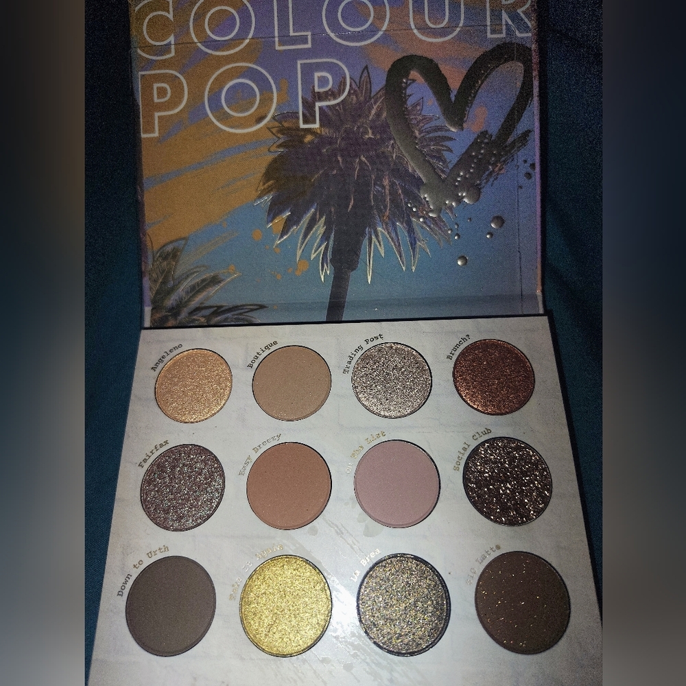 Brand New Colourpop Off Melrose 12 Pan Nude Palette